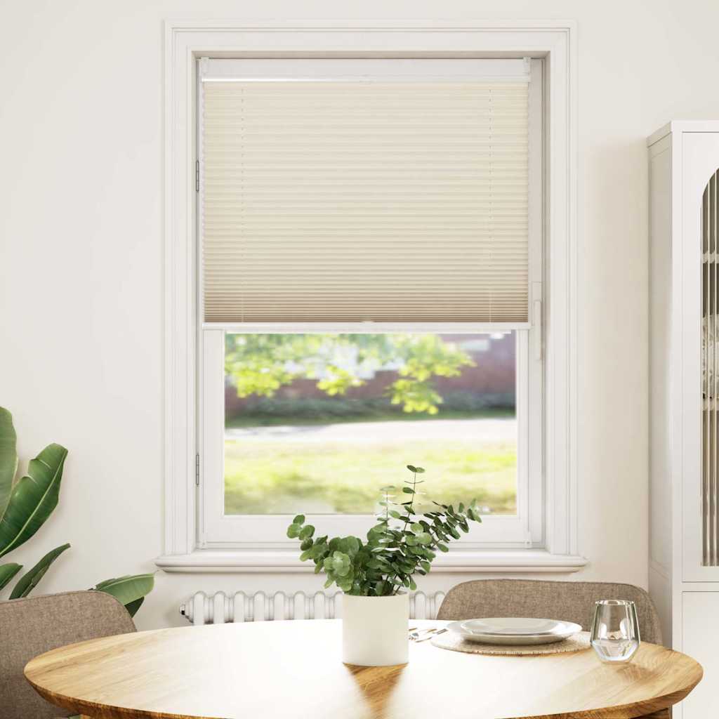 Vidaxl Plisséjalind 70x125 cm Creme