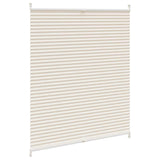 VidaXL Plissees 100x125cm Creme