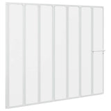 Vidaxl Dusche und Badebildschirm 140 x 168 cm 7 Paneele mit Handtuchregal