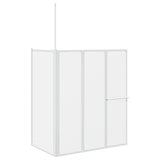Vidaxl Badwand L-förmige 4 Paneele falten 70x120x137 cm