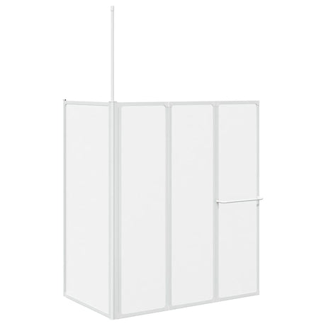 Vidaxl Badwand L-förmige 4 Paneele falten 70x120x137 cm