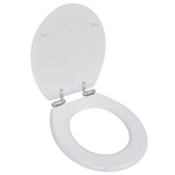 Vidaxl Toilettensitz Soft-close-einfaches Design MDF Weiß