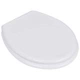 Vidaxl Toilettensitz einfaches Design MDF Weiß