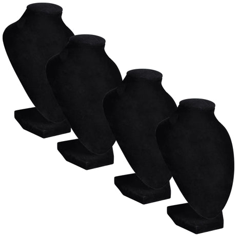 VIDAXL -Schmuckhalter für Kette 9x8.5x15 cm schwarz 4 PCs