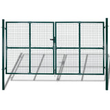 VIDAXL GARDE GATE Modernes Zaun 289 x 175 cm 306 x 225 cm (dunkelgrün)