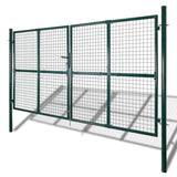 VIDAXL GARDE GATE Modernes Zaun 289 x 175 cm 306 x 225 cm (dunkelgrün)