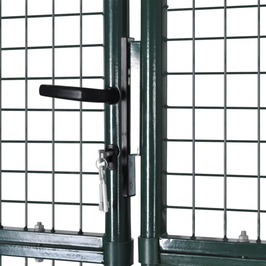 VIDAXL GARDE GATE Modernes Zaun 289 x 175 cm 306 x 225 cm (dunkelgrün)