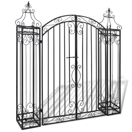 Vidaxl Port Decorative 112x20.5x134 cm Schmiedeeisen