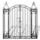 Vidaxl Port Decorative 112x20.5x134 cm Schmiedeeisen
