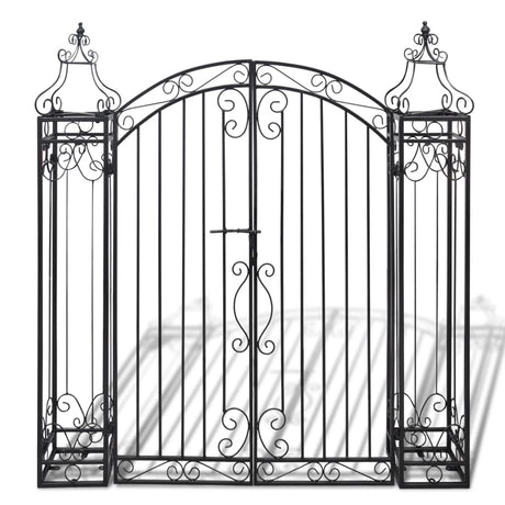 Vidaxl Port Decorative 112x20.5x134 cm Schmiedeeisen