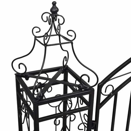 Vidaxl Port Decorative 112x20.5x134 cm Schmiedeeisen