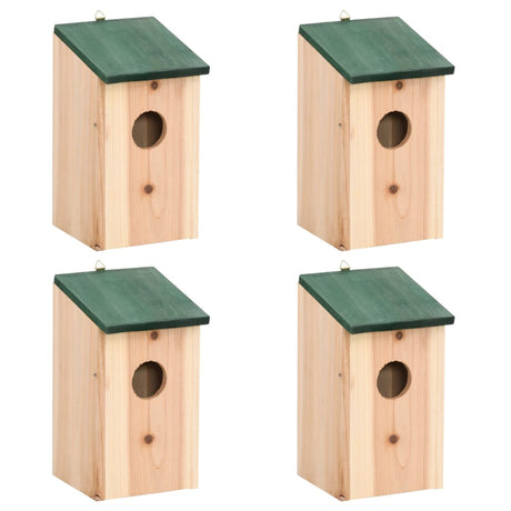 Vidaxl Vogelhäuser 4 Stcs 12x12x22 cm Holz