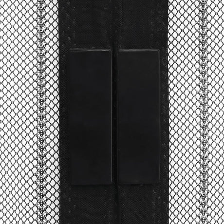 Vidaxl Insektentürvorhänge 2 PCs Magnetisch 210x100 cm schwarz