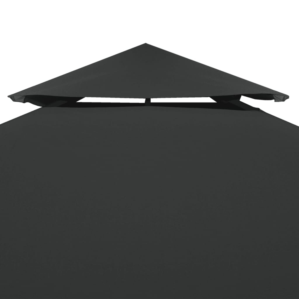 Vidaxl Ersatz Zelt Stoffbor 310 g m² 3x3 m dunkelgrau