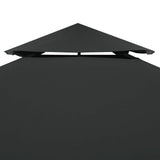 Vidaxl Ersatz Zelt Stoffbor 310 g m² 3x3 m dunkelgrau