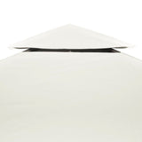 Vidaxl Ersatz Zelt Stoffbor 310 g m² 3x4 m Creme Weiß