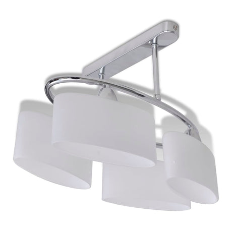 VIDAXL -Deckenlampe mit Ellipseglaskappen (4 x E14)