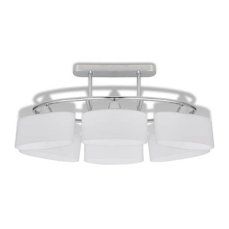 VIDAXL -Deckenlampe mit Ellipseglashauben 6xe14