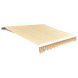 Vidaxl LaFeldoek 3x2,5 M Leinwand Sonnenblume Gelb und Weiß