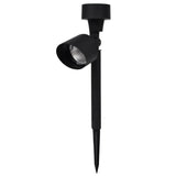 Vidaxl Outdoor Spotlight 12 St. Solar LED Schwarz