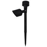 Vidaxl Outdoor Spotlight 12 St. Solar LED Schwarz
