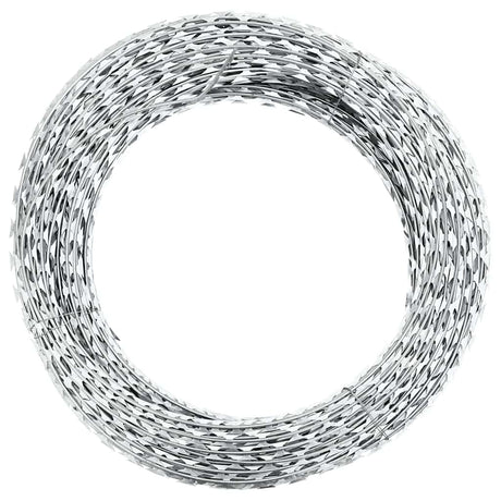 Vidaxl Rasiermesser-Stacheldraht-Ziehharmonika 100 m aus verzinktem Stahl