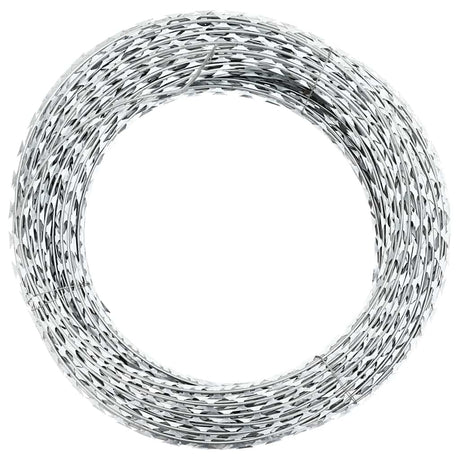 Vidaxl Scheermmetstikkeldraad Concertina 100 m galvanisierte Stahl