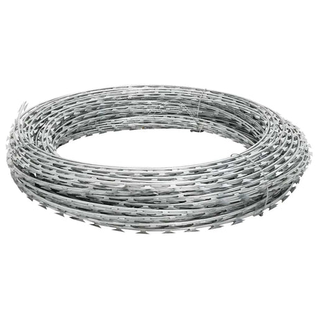 Vidaxl Scheermmetstikkeldraad Concertina 100 m galvanisierte Stahl