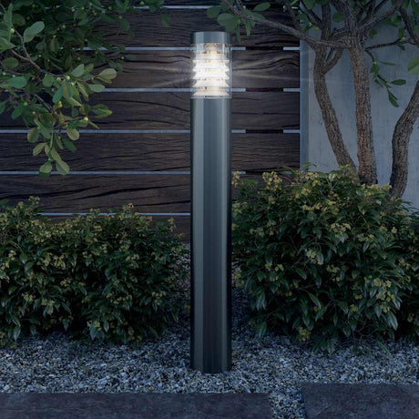 VIDAXL GARDE POST LAMPE FEED -freier Stahl