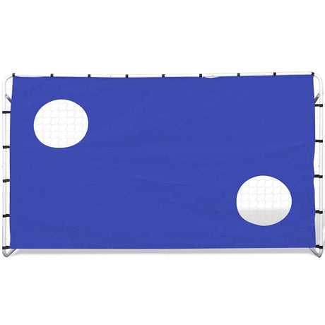 VIDAXL -Fußballtor mit Target Wall High -Quality 240x92x150 cm Stahl