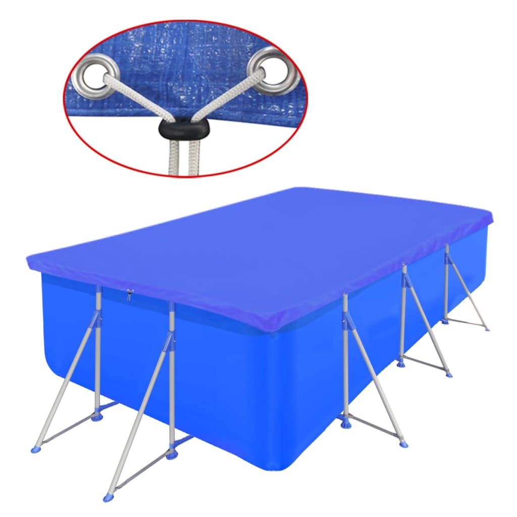Vidaxl Schwimmbadabdeckung rechteckig 90 g m² 400x207 cm pe