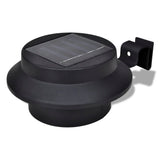 Vidaxl Solar Outdoor -Lampe Set 6 Teile schwarz