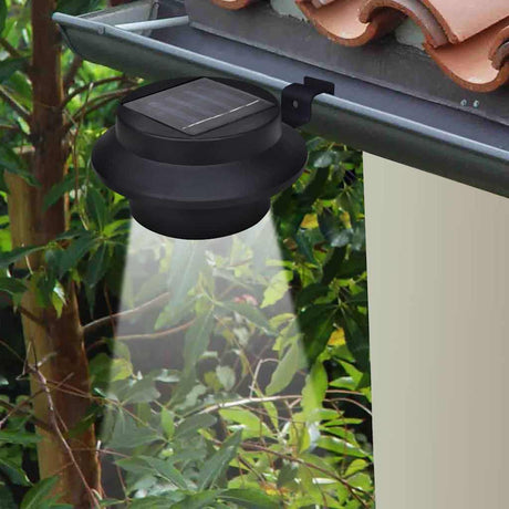 Vidaxl Solar Outdoor -Lampe Set 6 Teile schwarz