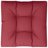 Vidaxl Palettenkissen 80 x 80 x 12 cm Stoffwein rot