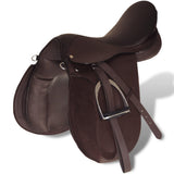 VIDAXL ECHTE LEDER-RIDE-NAHE 16 14 cm (5-in-1-Set, braun)