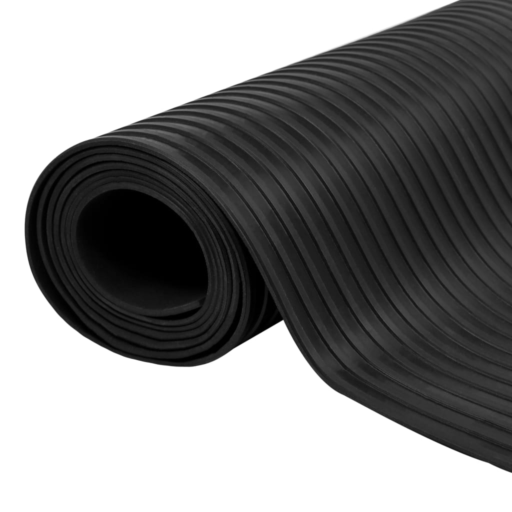 Vidaxl Gummi Anti-Rutsch-Bodenmatte 5x1m breit gerippt