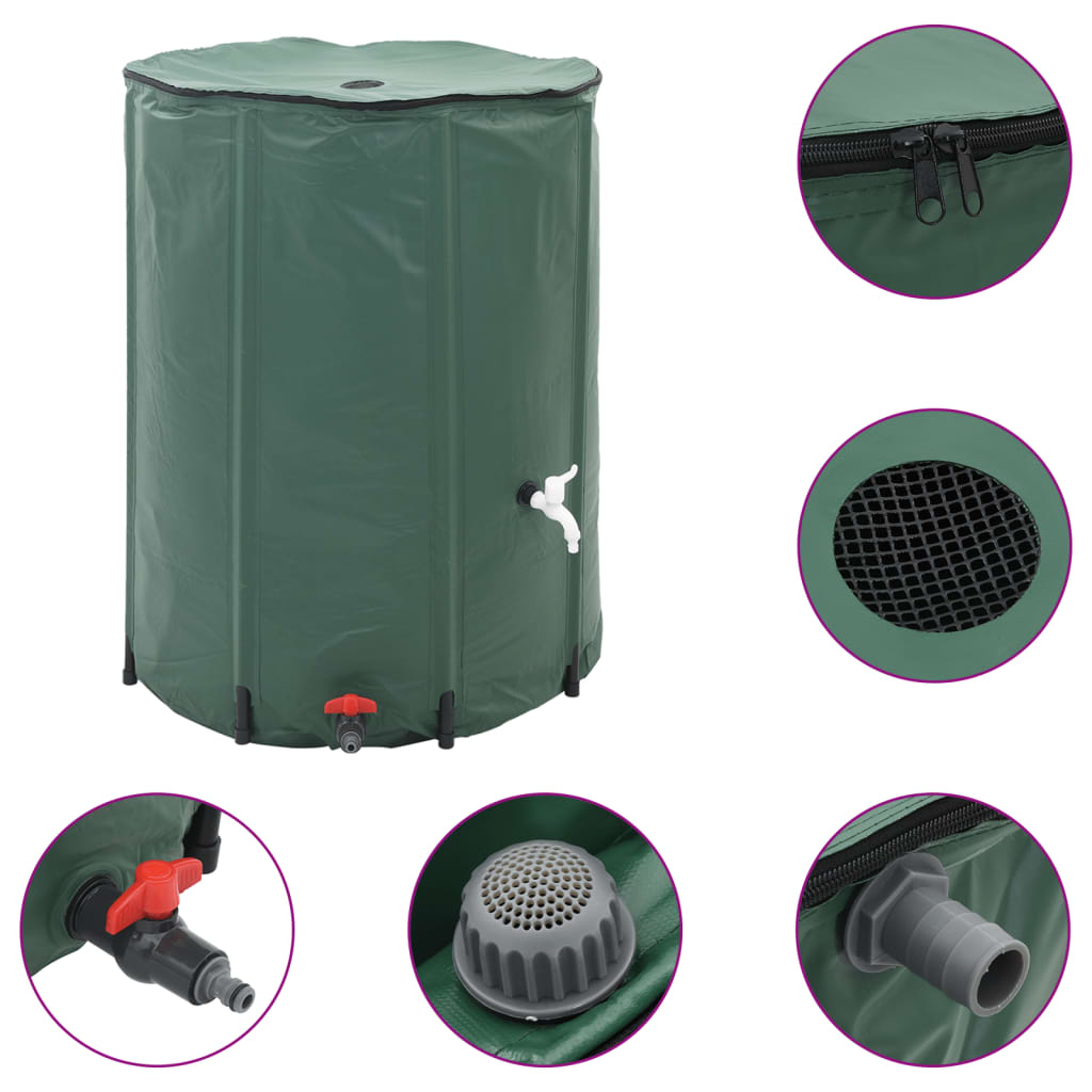 Vidaxl Faltbarer Wassertank 500L (grün)
