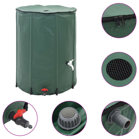 VIDAXL FALTBERABERWASSER TANK 250L (grün)