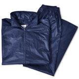 Vidaxl regenpak 2-delig met capuchon (heren marineblauw maat l)