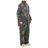 Vidaxl regenpak 2-delig met capuchon (heren camouflage maat m)