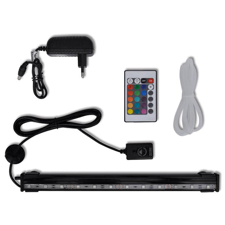 Vidaxl LED Unterwasserlampe für Aquarium mit Blasen RGB 32 cm