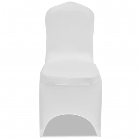 Vidaxl Stuhl Cover Stretch White (6 Stücke)