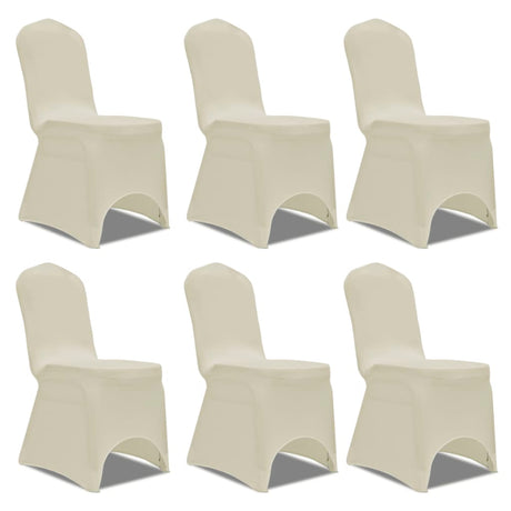 Vidaxl Stuhl Cover Stretch Creme (6 Stücke)