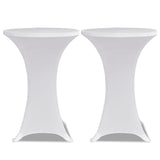 VIDAXL STIBLE TABEL COUNDET Ø60 cm Weiß (2 Stücke)