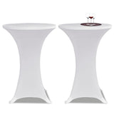 VIDAXL STIBLE TABEL COUNDET Ø60 cm Weiß (2 Stücke)