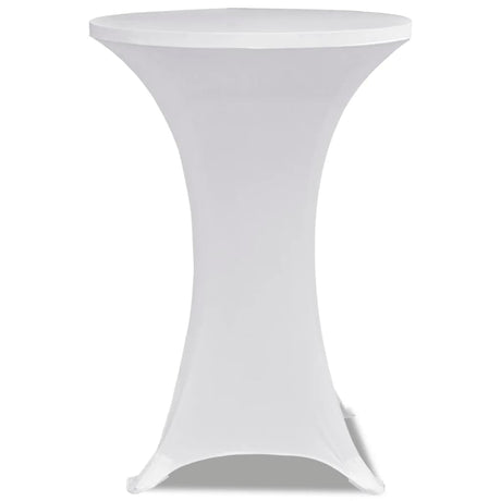 VIDAXL STIBLE TABEL COUNDE DEM Ø80CM Weiß (2 Stücke)