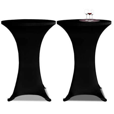 VIDAXL STIBLE TABEL COUNDE DEM Ø60CM Schwarz (2 Stücke)