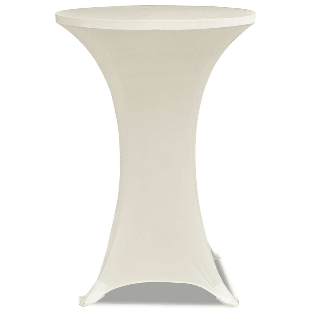 VIDAXL STIBLE TABEL COUND Ø70 cm Creme (2 Stücke)