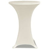 VIDAXL STIBLE TABEL COUND Ø70 cm Creme (2 Stücke)