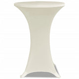 VIDAXL STIBLE TABEL COUND Ø70 cm Creme (2 Stücke)